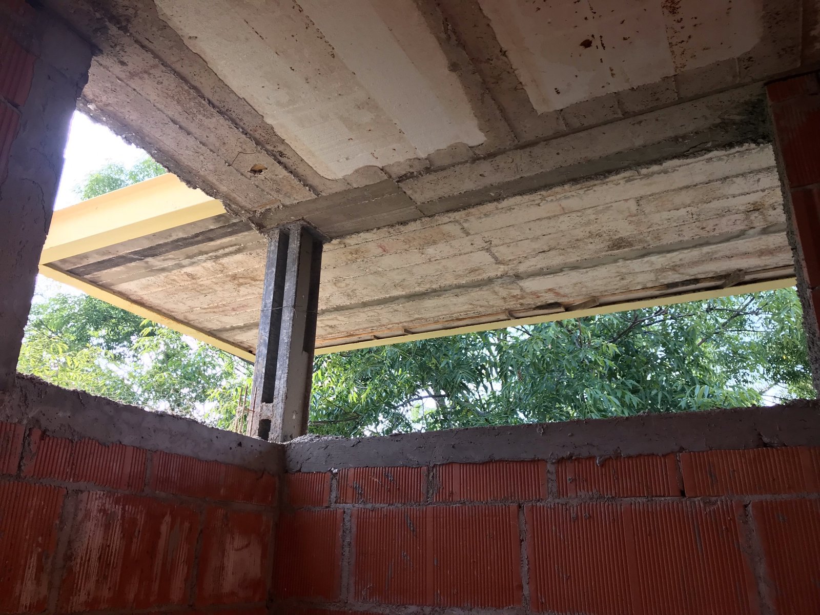 Estructura mixta durante el proceso de construcción